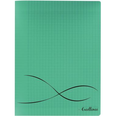 Cahier polypro vert 96 p - 24x32cm - EXCELLENCE