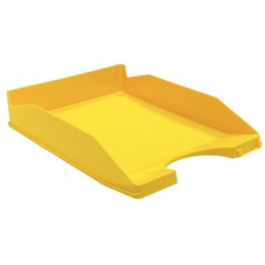 Corbeille à courrier opaque jaune