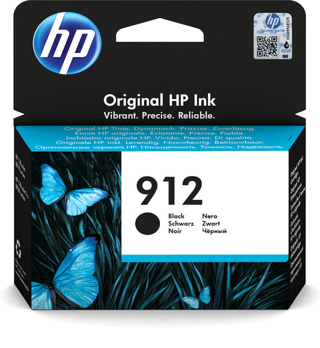 HP 912 cartouche d'encre noire authentique (3YL80AE)