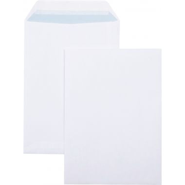 Boite de 500 pochettes blanches 162x229mm 90g bande siliconée