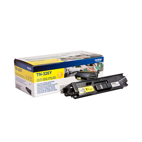 Brother TN326Y toner laser jaune haute capacité authentique