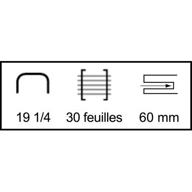 Agrafeuse pince Stanley P3 "L'Originale" métal laqué 20 feuilles gris