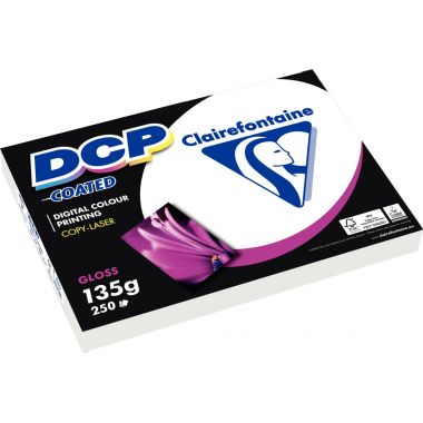 Paquet de 250 feuilles laser format A4 135g DCP 2 faces brillantes DCP