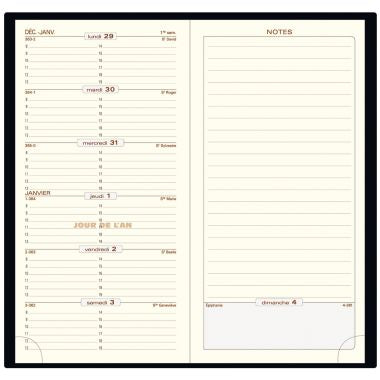 Agenda semainier  Espace17 9x17,5cm assorti