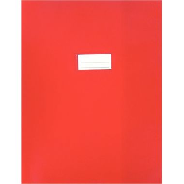 Protège-cahier épaisseur 21/100ème 24x32cm PVC coloris rouge