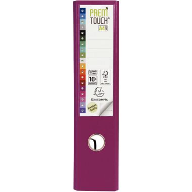 Classeur à levier PREM'TOUCH format A4+, dos 8 cm, fuchsia