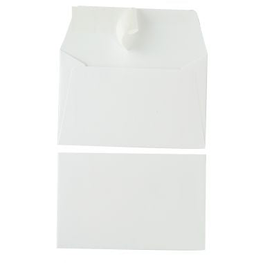 Paquet de 20 enveloppes Pollen 90x140mm 120g blanc