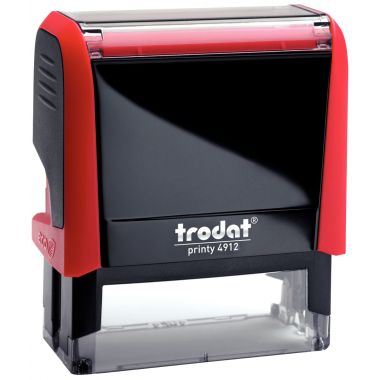 Timbre X-Print avec formule commerciale à encrage automatique PAYÉ coloris rouge