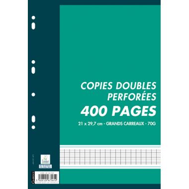 Copie doubles 400 pages - perforées