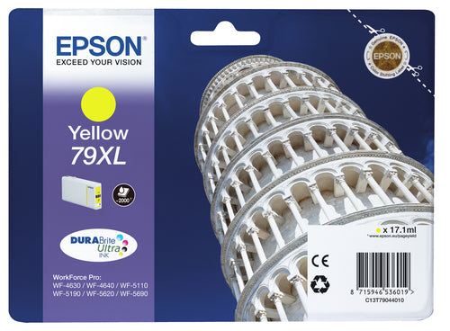 Epson TOUR DE PISE / 79XL cartouche jet d'encre jaune haute capacité authentique (T790440)