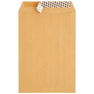 Boite de 250 pochettes Kraft 120g format 23x32cm fenêtre 50x110mm bande siliconnée