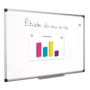 Tableau blanc tôle laquée 120x90cm