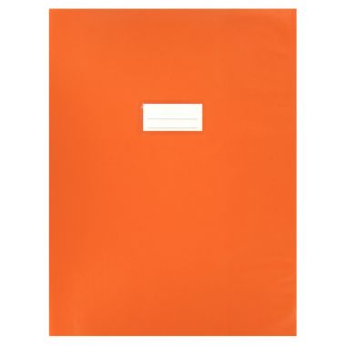 Paquet de 10 protèges-cahier épaisseur 21/100ème 24x32cm PVC coloris orange