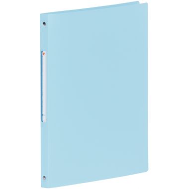 Classeur 4 anneaux en polypropylène opaque, format A4, dos 2,5 cm, bleu clair