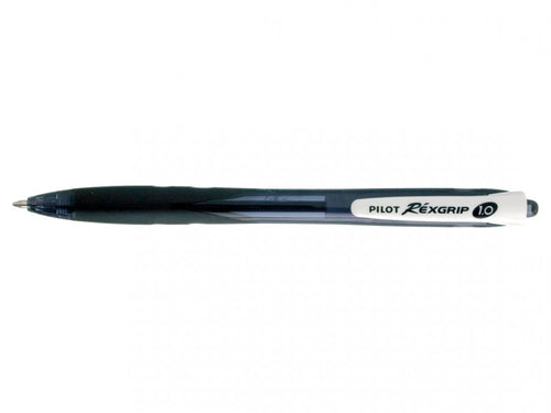 Stylo bille Rexgrip pointe moyenne noir