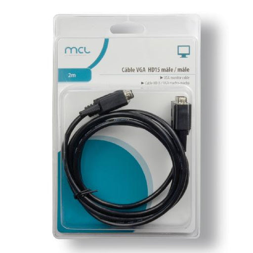 MCL MC340EZ-2M câble VGA VGA (D-Sub) Noir