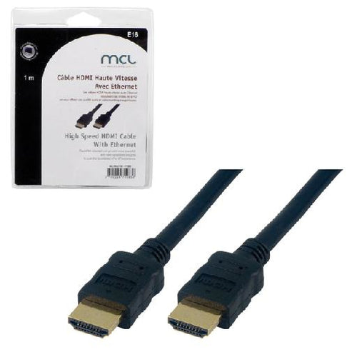 MCL 1m HDMI-Ethernet câble HDMI HDMI Type A (Standard) Noir