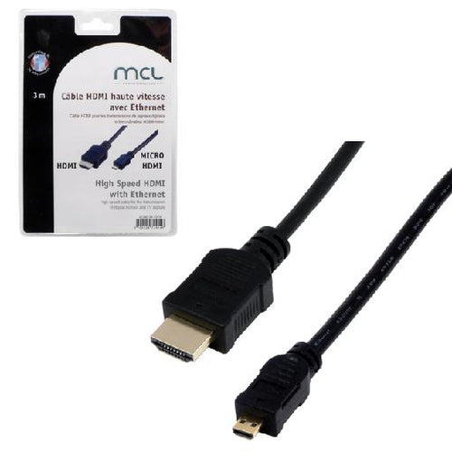 MCL MC386Z-3M câble HDMI HDMI Type A (Standard) Noir
