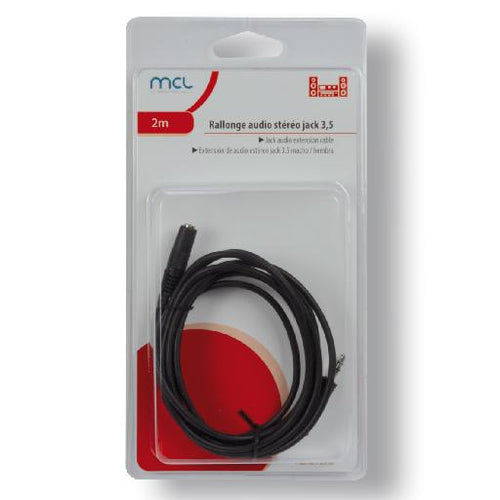 MCL MC711GE-2M câble audio 3,5mm Noir