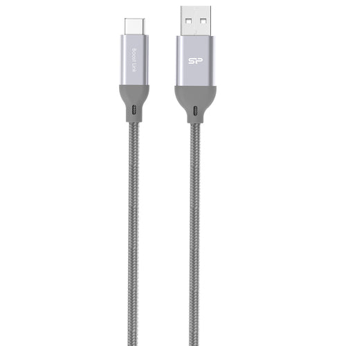 Silicon Power Boost Link Nylon LK30AC câble USB 1 m USB 3.2 Gen 1 (3.1 Gen 1) USB A USB C Gris