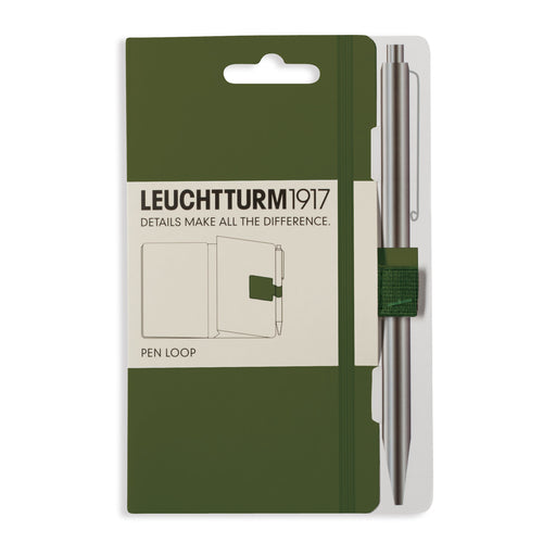 Attache stylo et crayon carnet Pen Loop bleu vert -LEUCHTTURM 1917