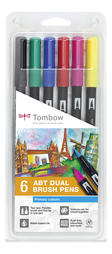 Set de 6 feutres Tombow - couleurs primaires