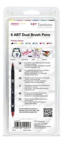 Set de 6 feutres Tombow - couleurs primaires