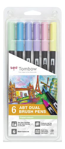 Set 6 feutres Tombow - Pastel