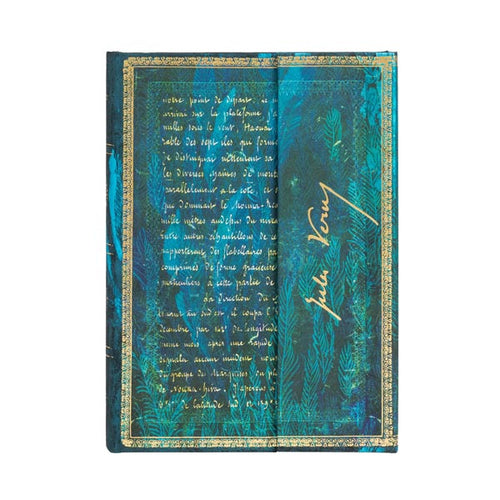 Paperblanks VERNE, TWENTY THOUSAND LEAGUES bloc-notes 144 feuilles Bleu