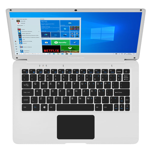 Thomson NEO 14 N14C4WH64 laptop Intel® Celeron® N N3350 Ordinateur portable 35,8 cm (14.1") HD 4 Go DDR3L-SDRAM 64 Go eMMC Wi-Fi 4 (802.11n) Windows 10 S Blanc