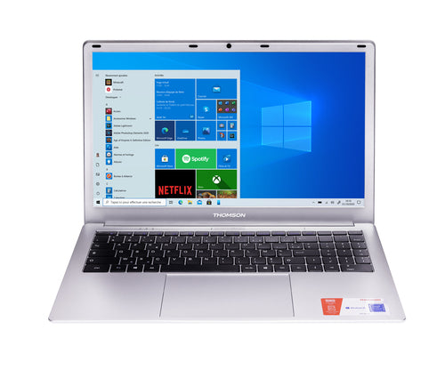 Thomson NEO 15 N15C4SL128 laptop Intel® Celeron® N N3350 Ordinateur portable 39,6 cm (15.6") HD 4 Go DDR3-SDRAM 128 Go eMMC Wi-Fi 4 (802.11n) Windows 10 S Argent