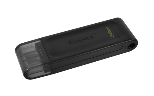 Kingston Technology DataTraveler 70 lecteur USB flash 32 Go USB Type-C 3.2 Gen 1 (3.1 Gen 1) Noir