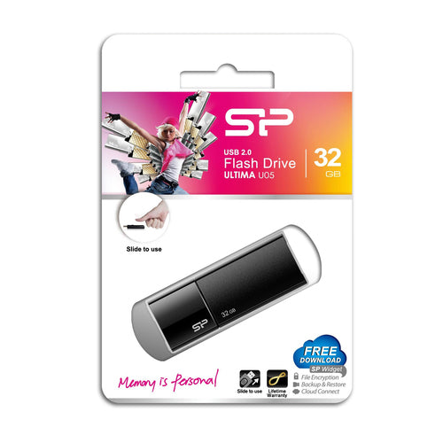 Silicon Power Ultima U05 lecteur USB flash 32 Go USB Type-A 2.0 Noir