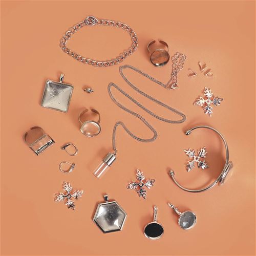 Accessoires bijoux argentés - Coffret DIY - Graine Créative