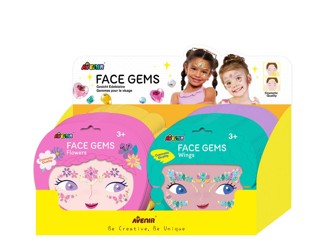 Masque visage Gemmes autocollant