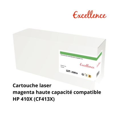 Excellence cartouche laser magenta haute capacité compatible HP 410X (CF413X)