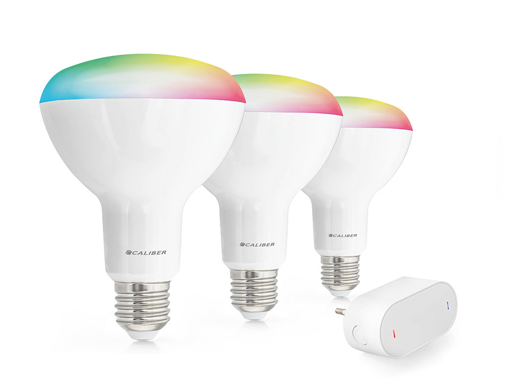 CALIBER Pack 3 Ampoules Wifi Blanc+RGB