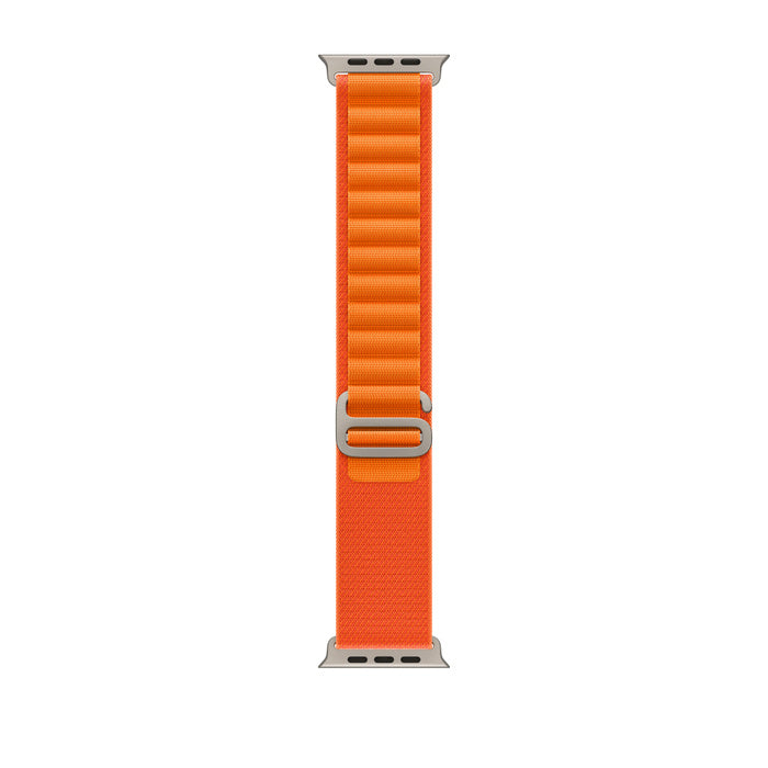 APPLE Watch Ultra GPS + Cellular, 49mm Titanium Case with Orange Alpine Loop - Medium