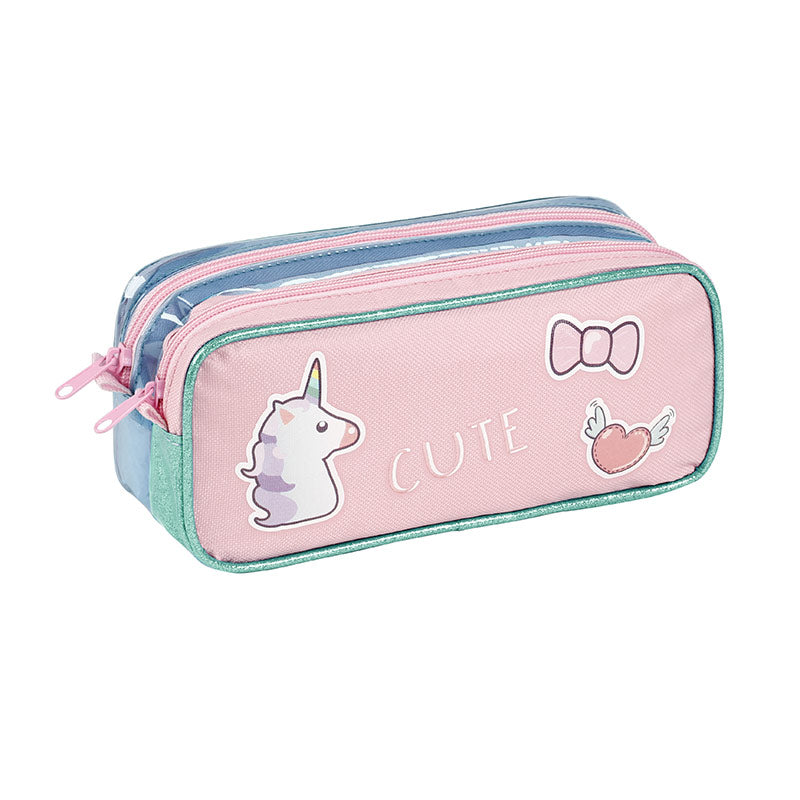 Trousse rose bubble