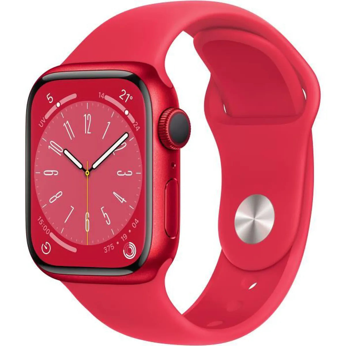 Apple Watch Series 8 OLED 41 mm Numérique 352 x 430 pixels Écran tactile Rouge Wifi GPS (satellite)