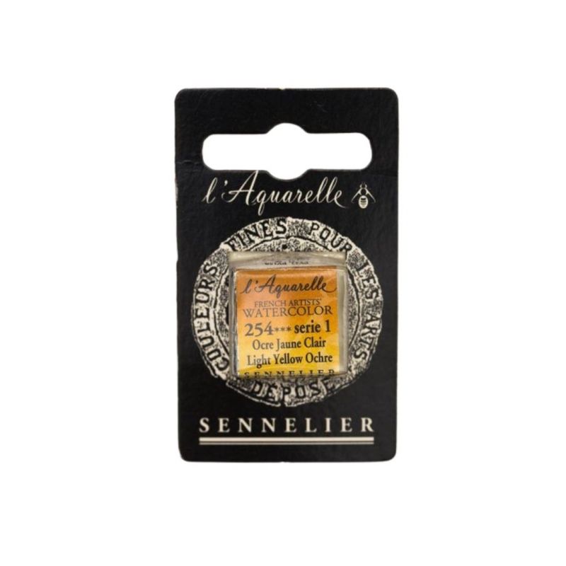 AQUARELLE EXTRA FINE DEMI-GODET 'SENNELIER' OCRE JAUNE CLAIR S1