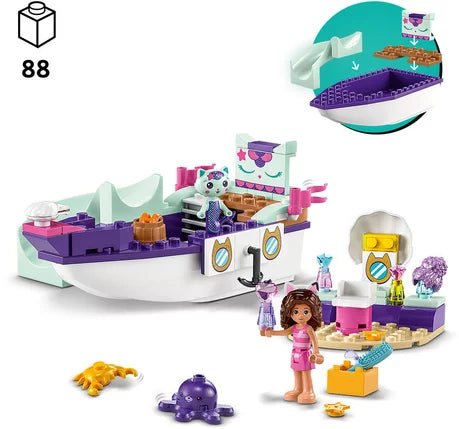 LEGO®GABBY ET LA MAISON MAGIQUE 10786 - LE BATEAU ET LE SPA DE GABBY ET MARINE