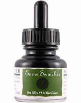 Encre Sennelier 813 Vert Olive 30ml