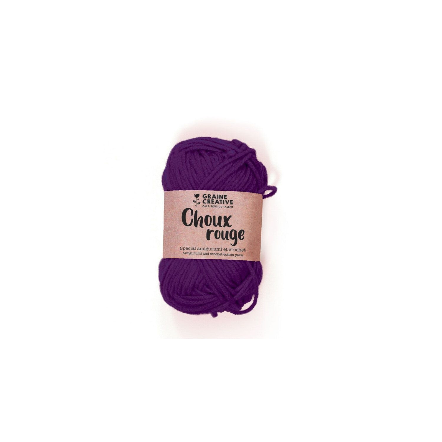 Fil De Coton Spécial Crochet Et Amigurumi 55 M - Violet