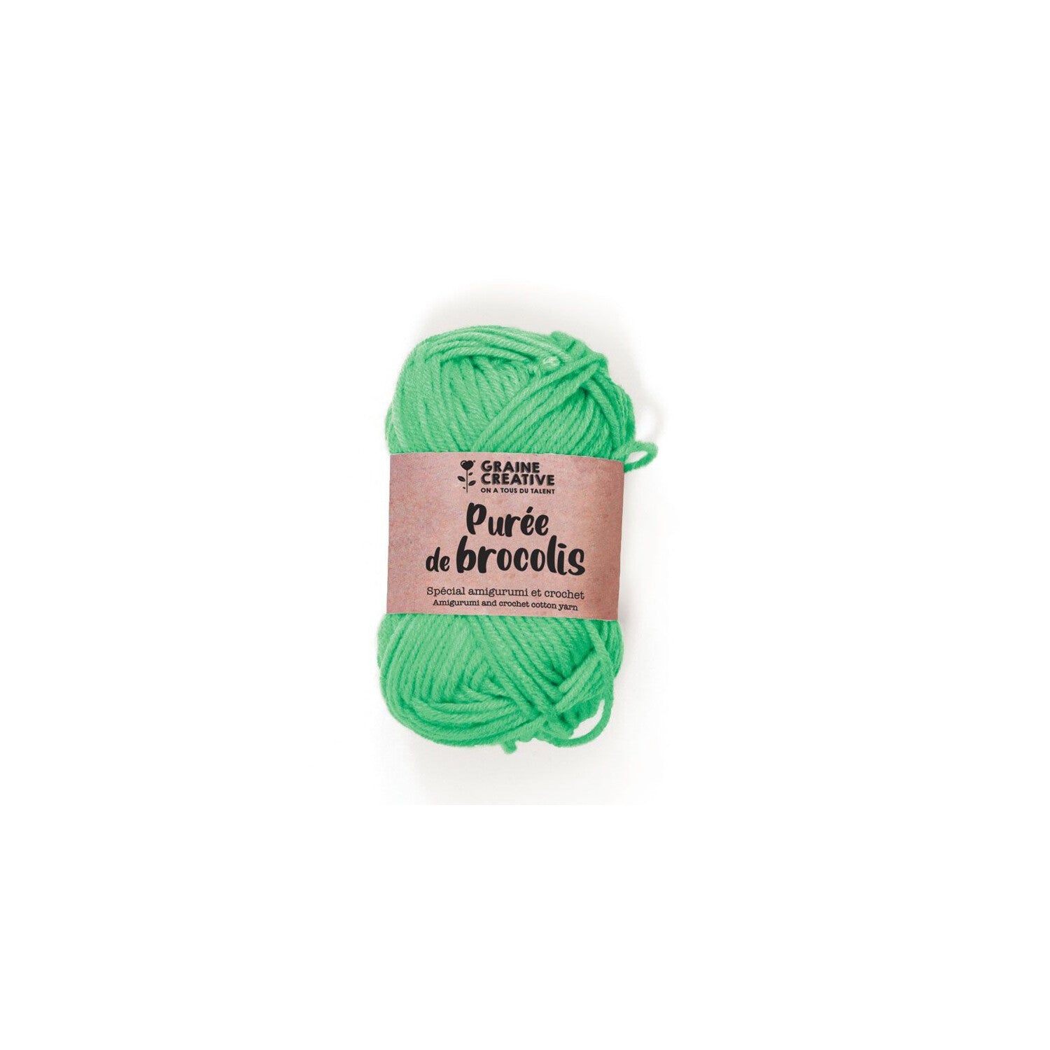 Fil De Coton Spécial Crochet Et Amigurumi 55 M - Vert Pomme