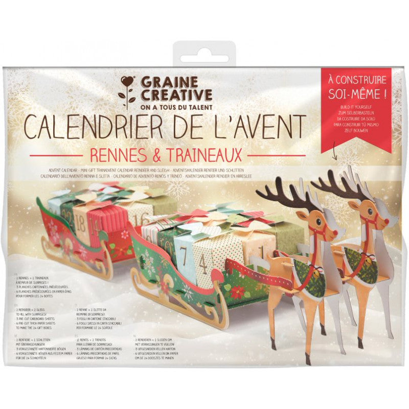 Calendrier de l'avent traineaux