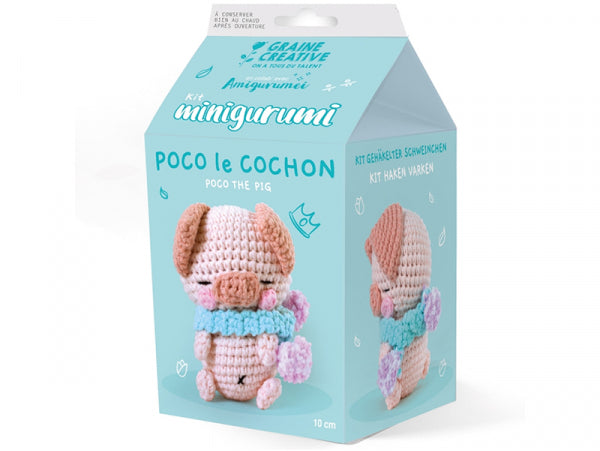 KIT MINI AMIGURUMI - COCHON 10CM