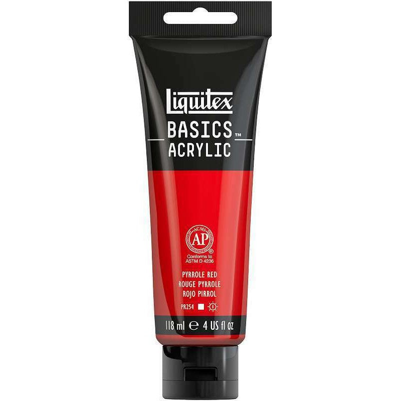 Peinture acrylique en tube - rouge pyrolle 118ml - Liquitex Basics