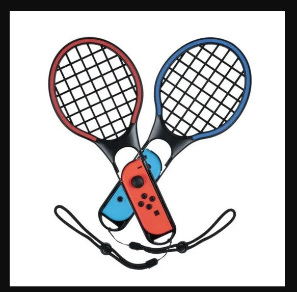 Bigben Interactive Joy-Con Tennis Rackets Kit Noir, Bleu, Rouge Spéciale Nintendo Switch