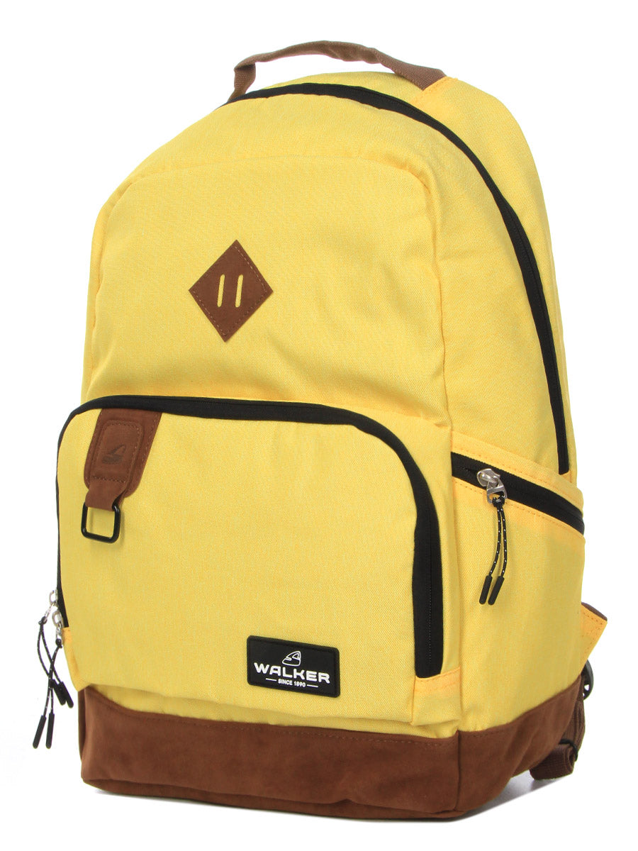 Walker Pure Eco - Sac à dos Casual et Urban Jaune Clair- 2 compartiments